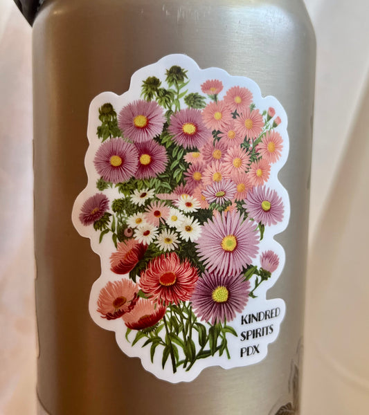 Group of Asters - vinyl sticker