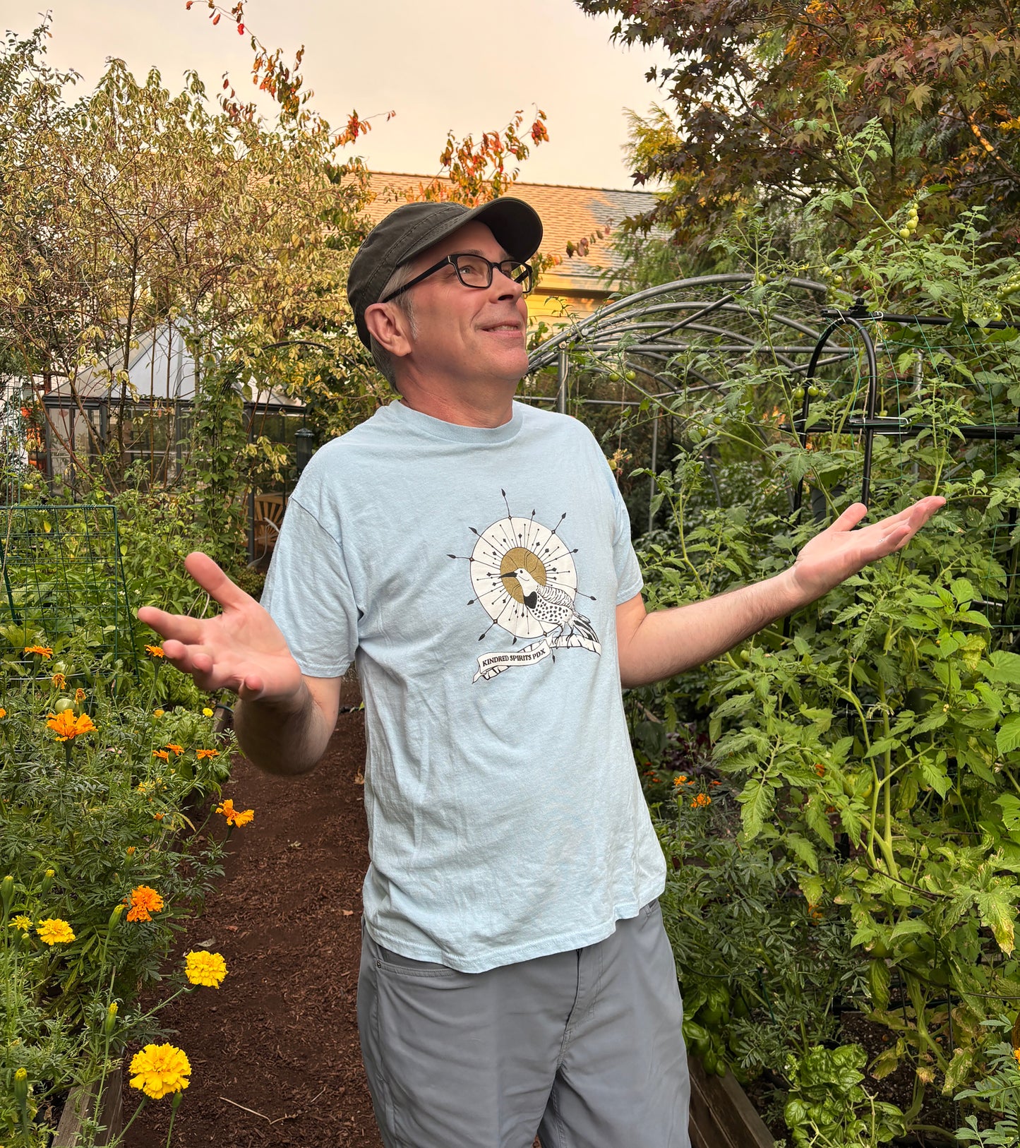 Saint Flicker light blue short sleeved t-shirt