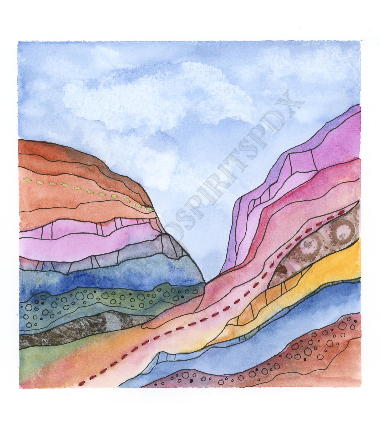 Canyon Cathedral 3 - original painting