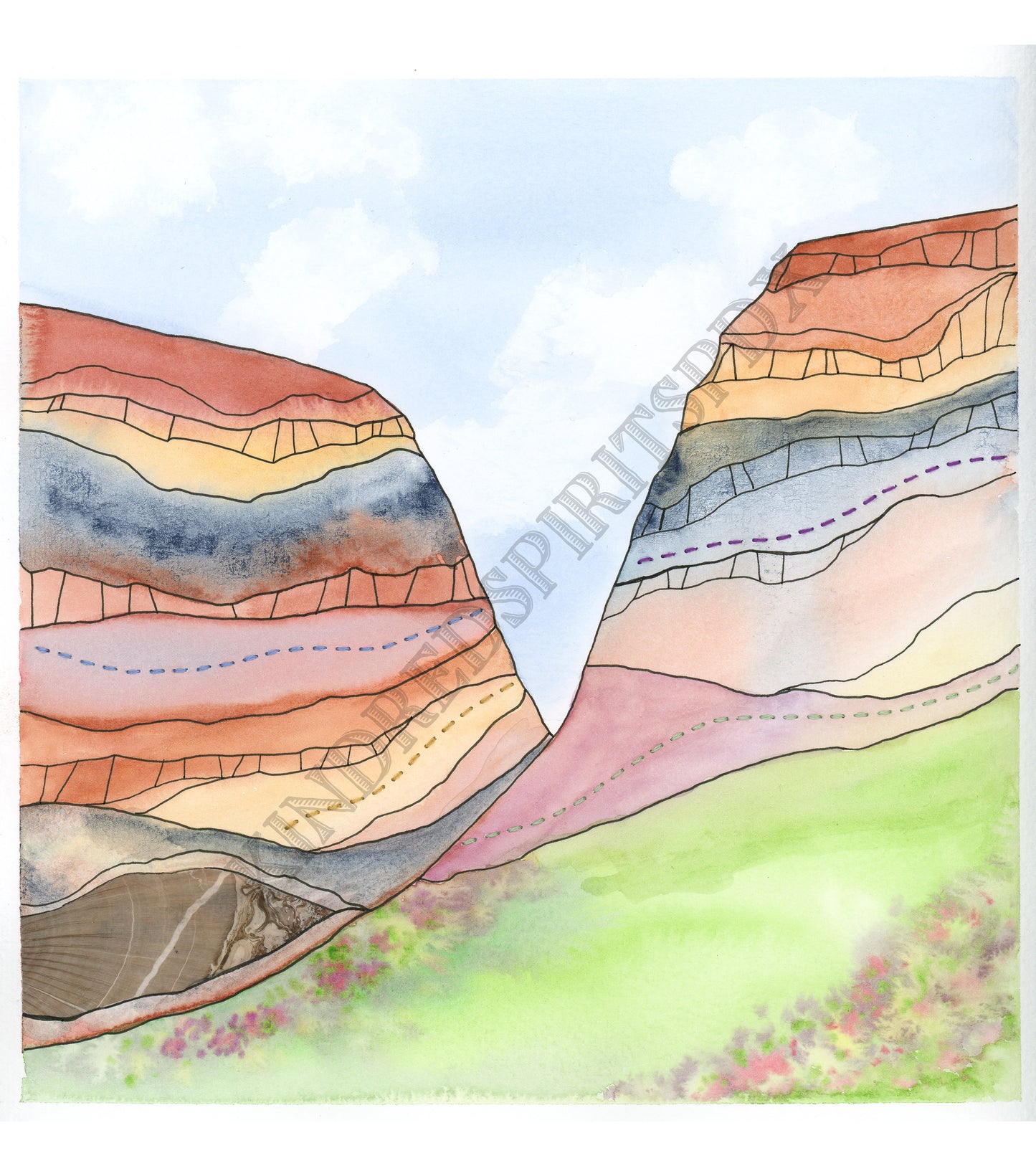 Canyon Cathedral 5 - original painting