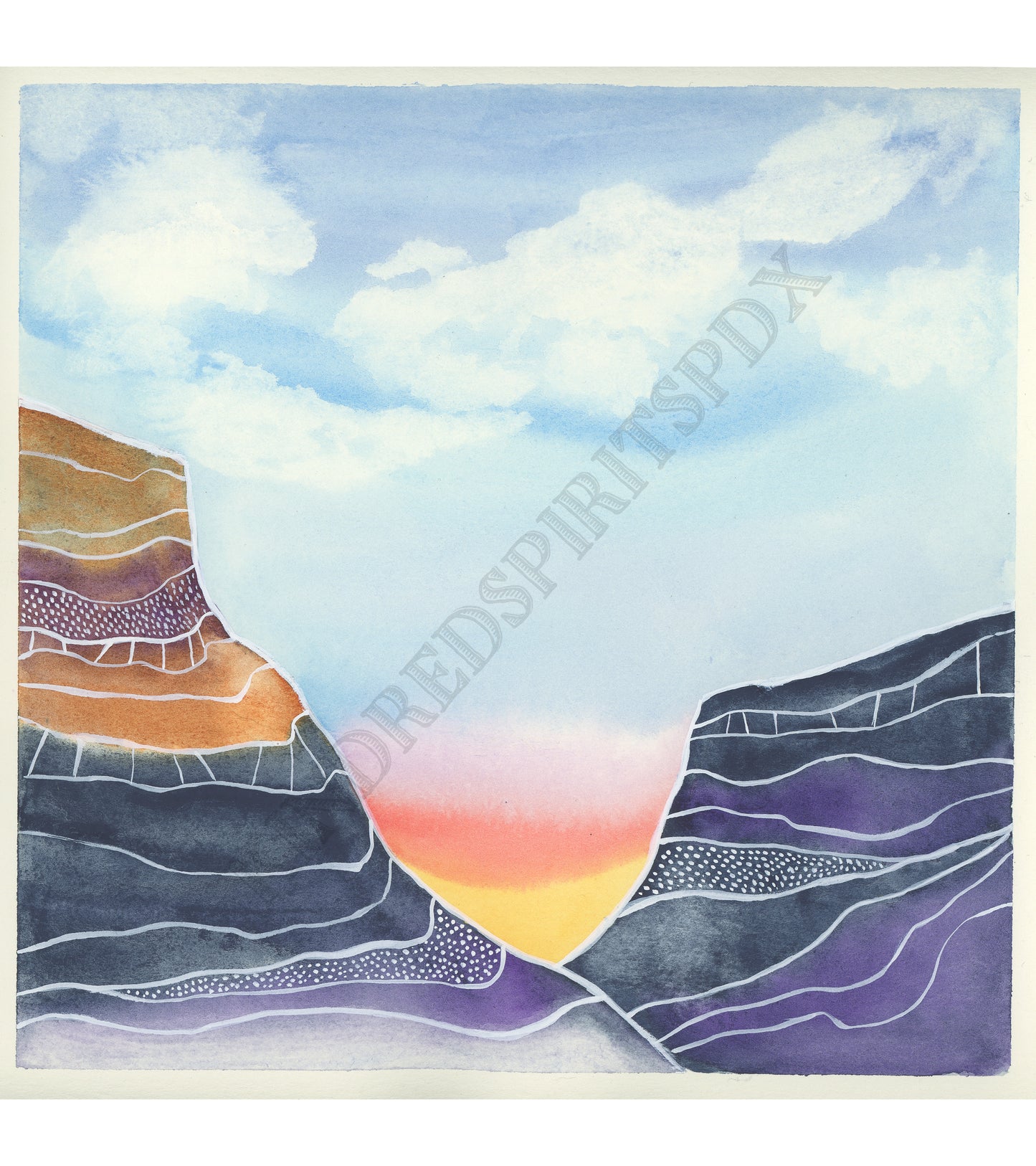 Canyon Cathedral 8 - original painting