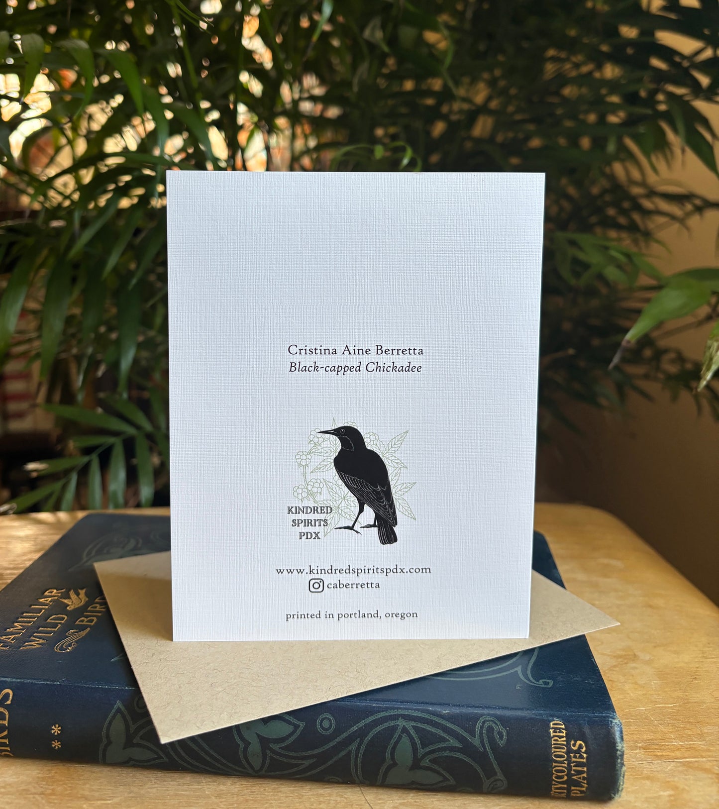 Black-capped Chickadee greeting card
