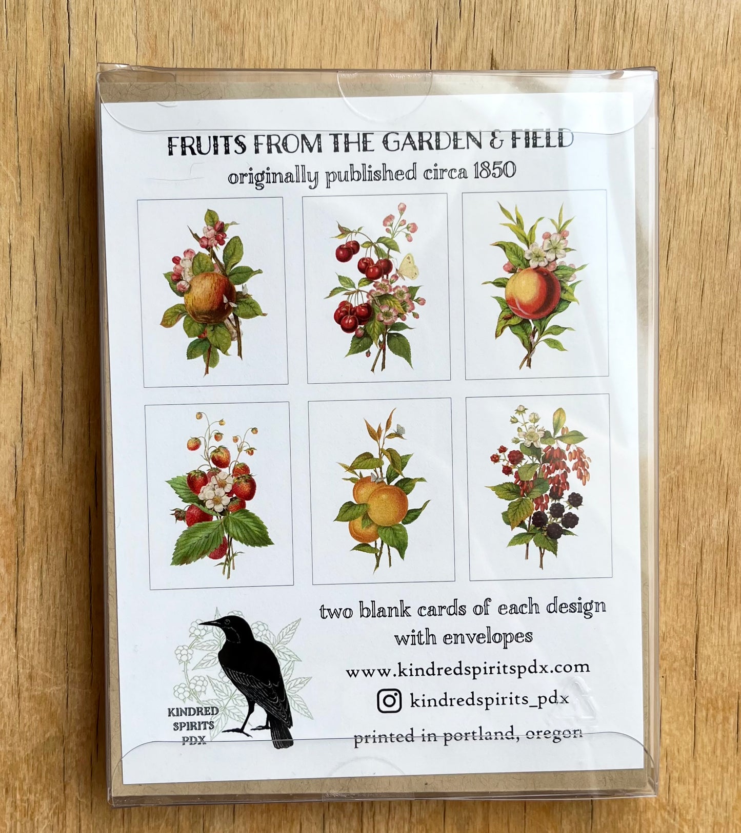 Fruits From the Garden and Field - greeting card 12 pack