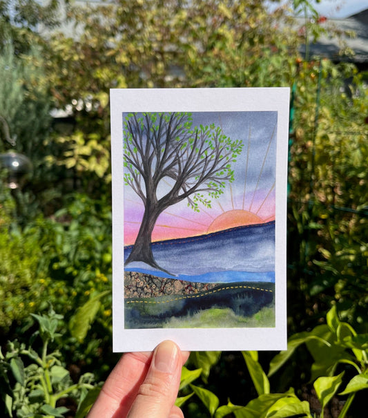 Good Morning postcard 4x6