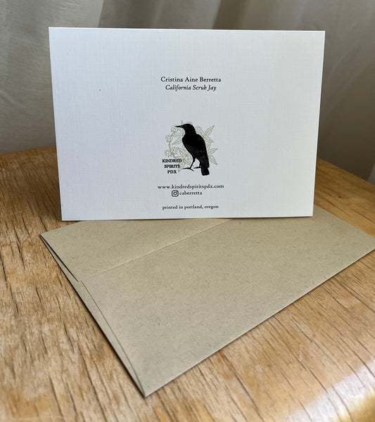 California Scrub Jay 5x7 greeting card