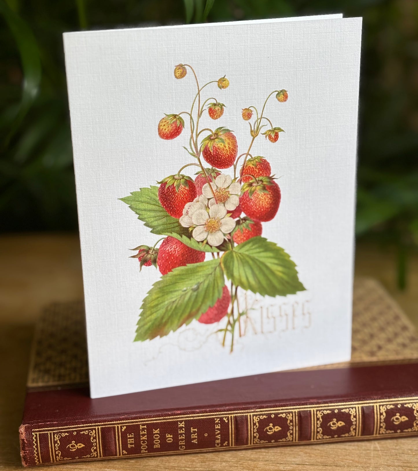 Strawberry Kisses - greeting card