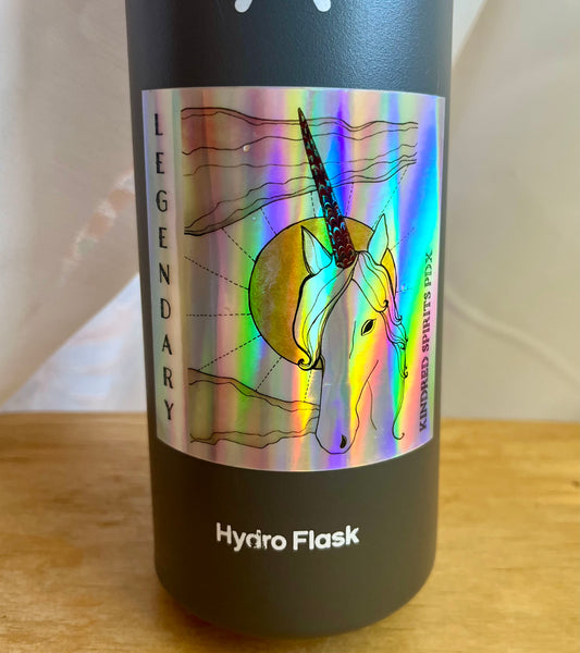 Legendary Unicorn holographic sticker