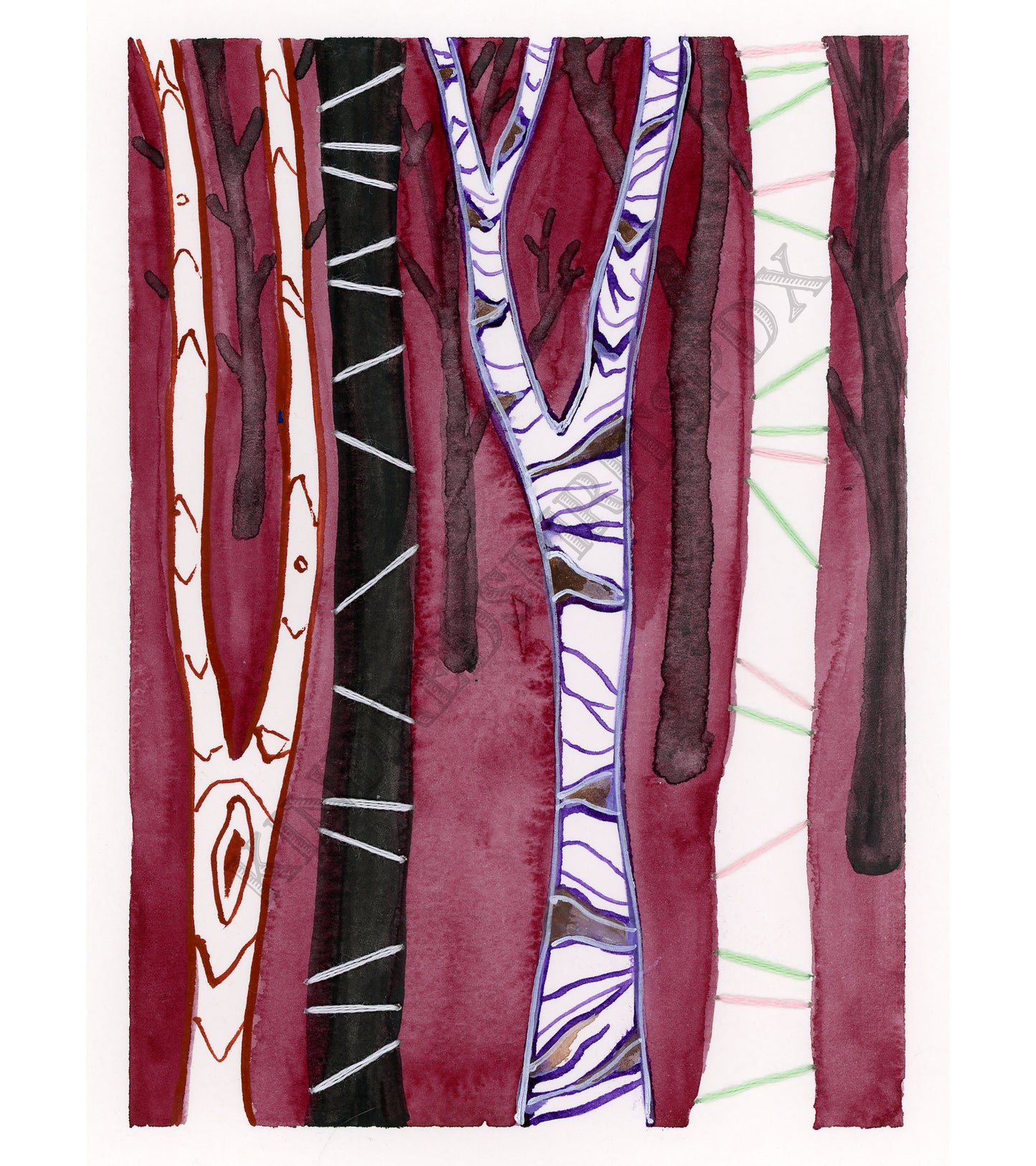 Lines and Curves 3 - original painting