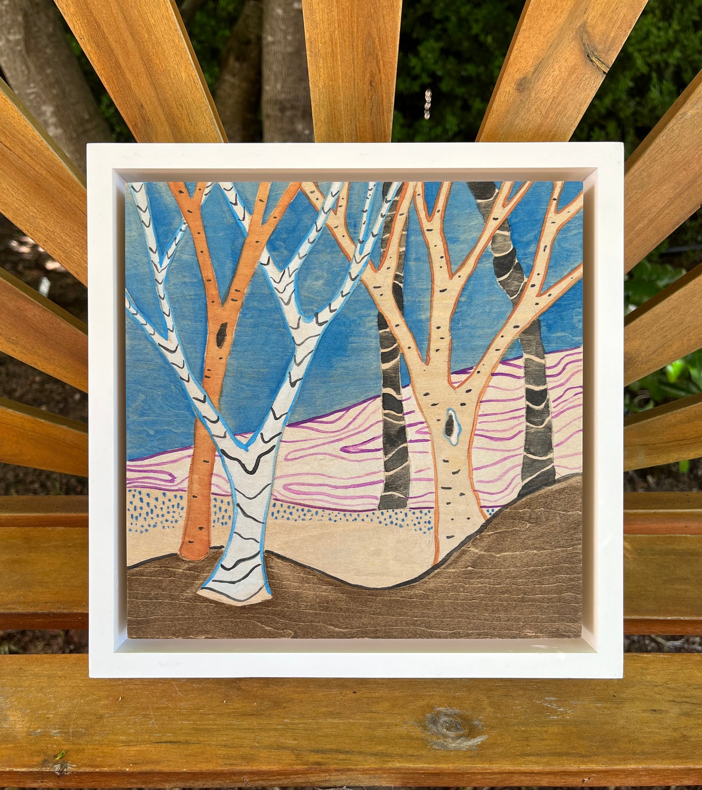 Lines and Curves 6- Original painting - ready to hang