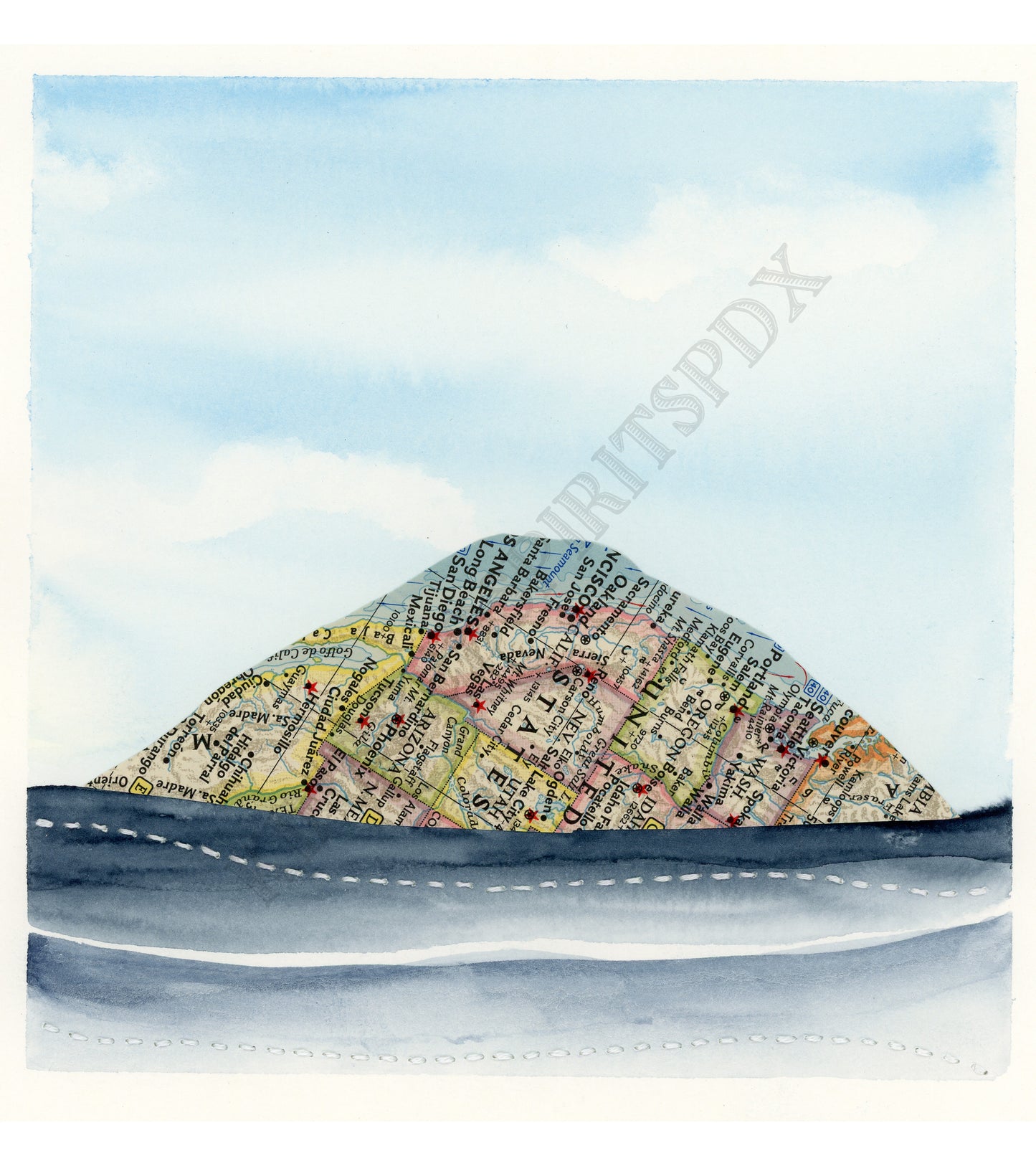 PNW On Its Head - original painting
