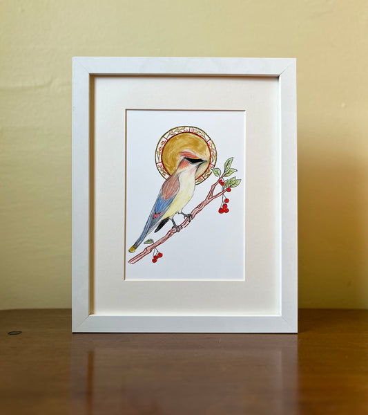 Cedar Waxwing - Archival print