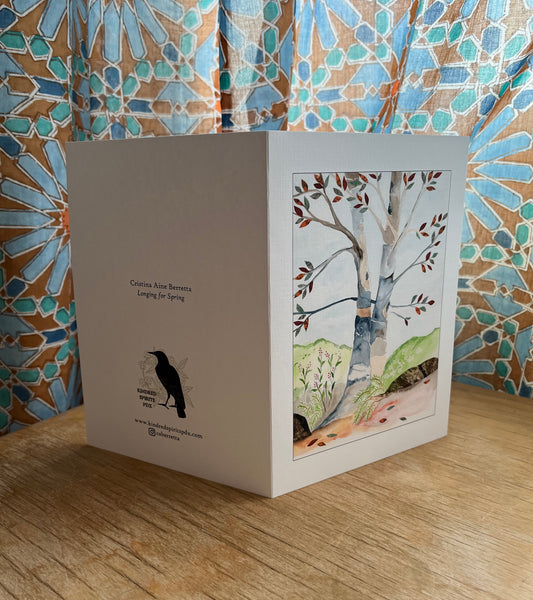 Longing for Spring 5x7 greeting card