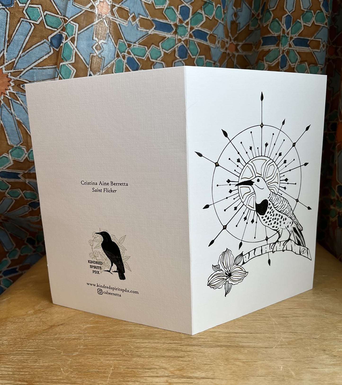 Saint Flicker 5x7 greeting card
