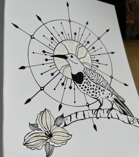 Saint Flicker 5x7 greeting card