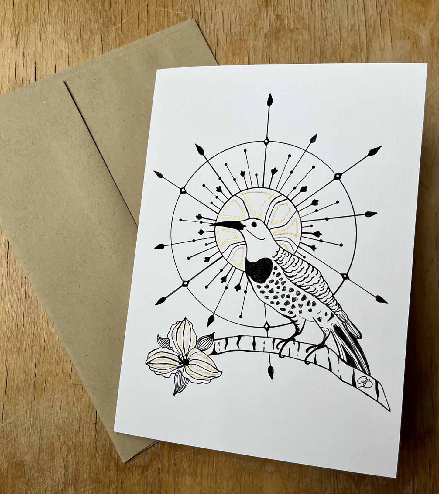 Saint Flicker 5x7 greeting card