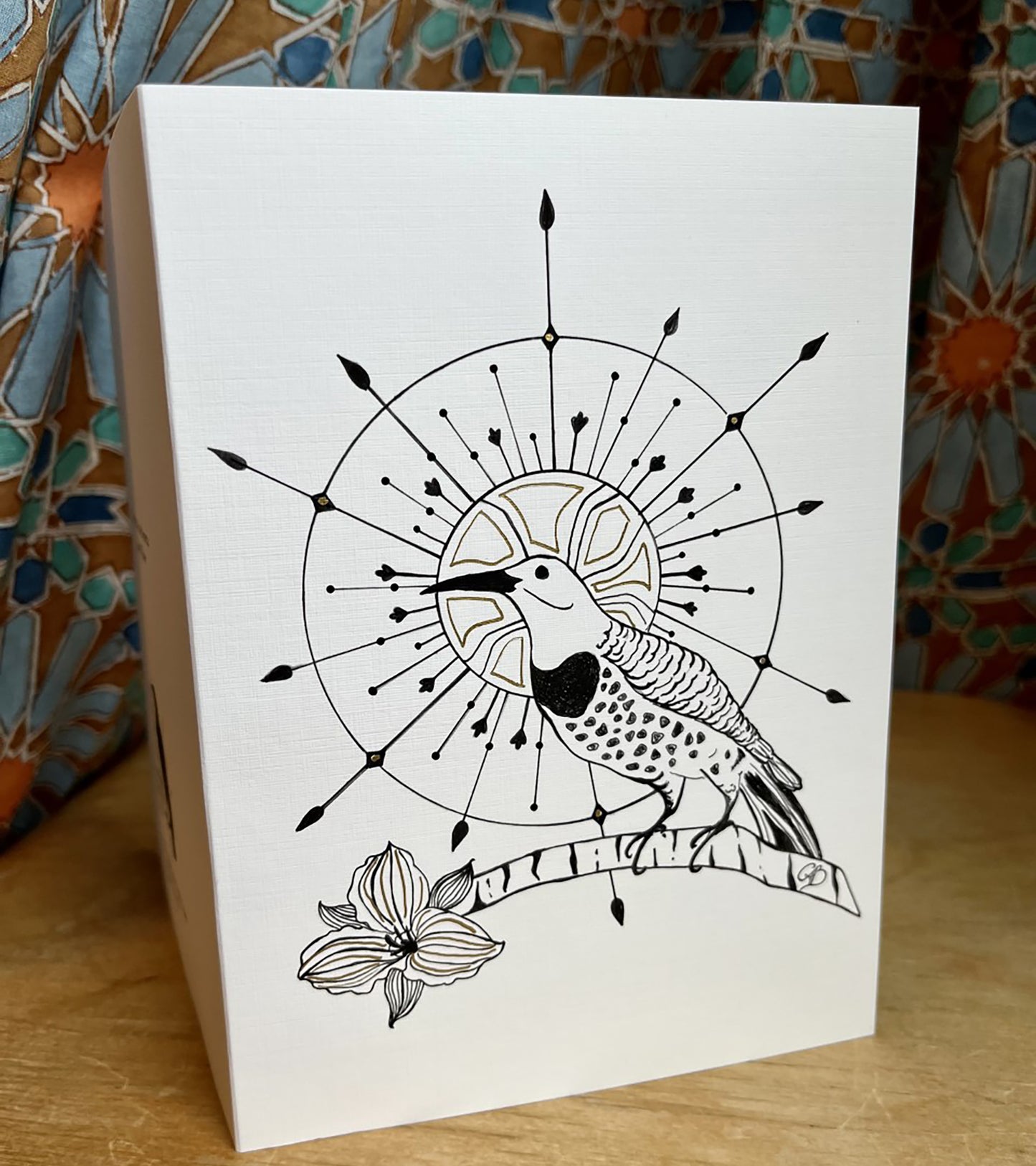 Saint Flicker 5x7 greeting card