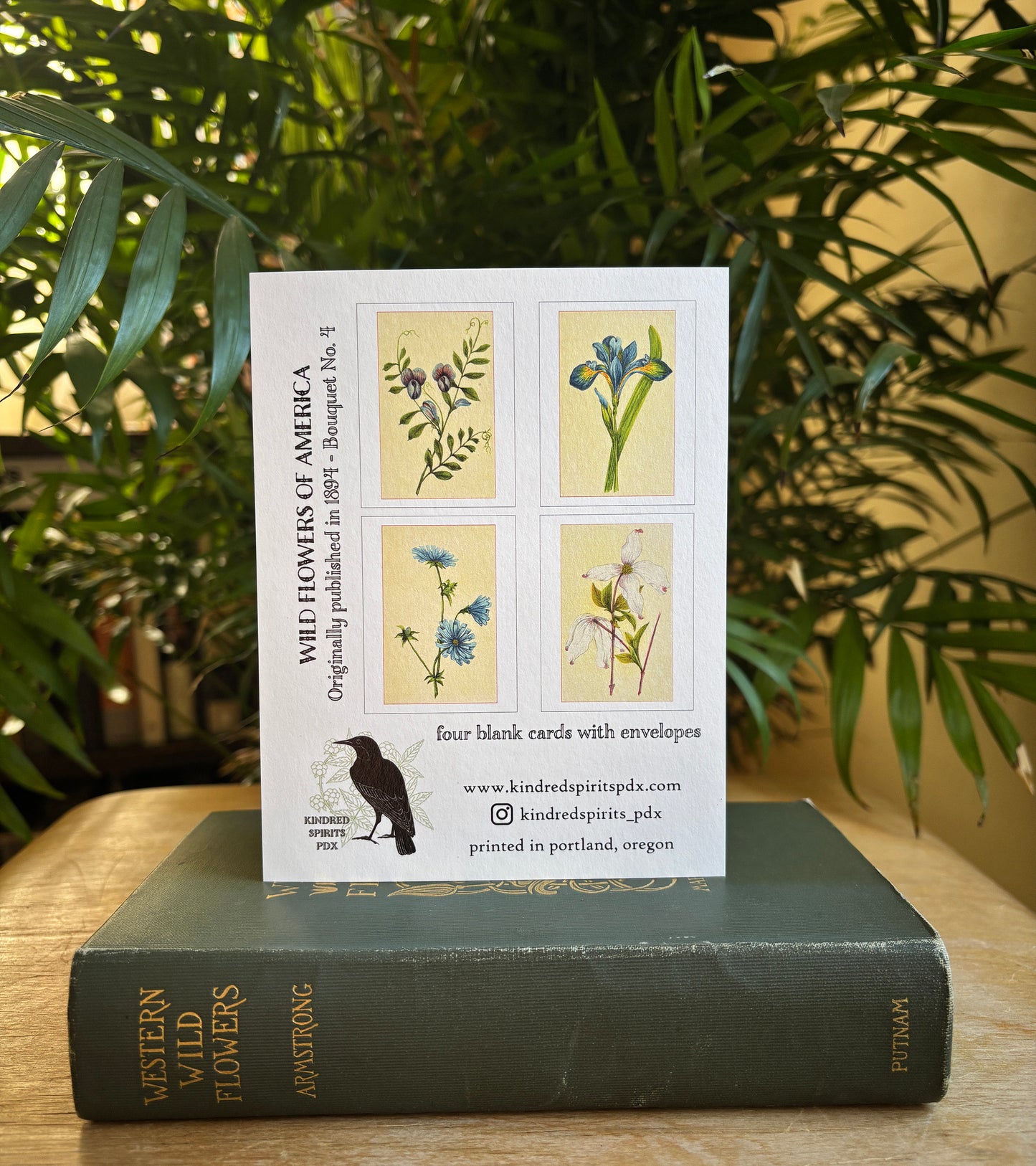 Wild flowers of America - greeting card 4 pack (Bouquet 4)