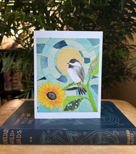 Black-capped Chickadee greeting card