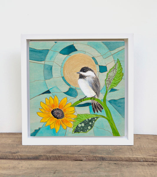 Black-capped Chickadee - Original painting - ready to hang