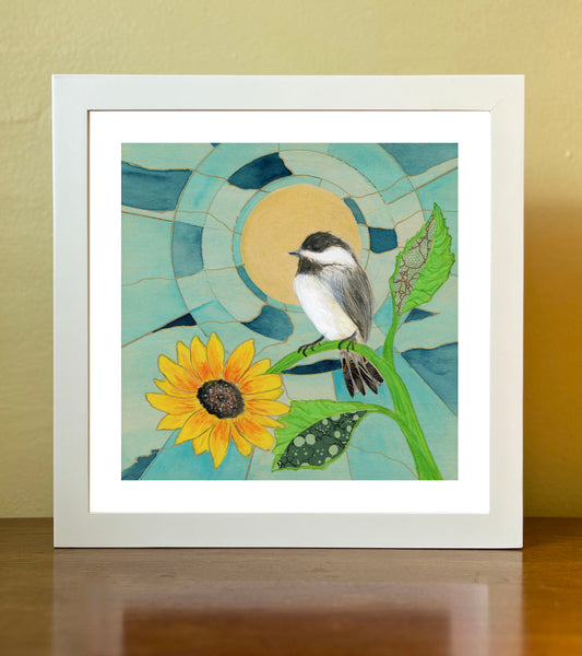 Black-capped Chickadee - Archival print