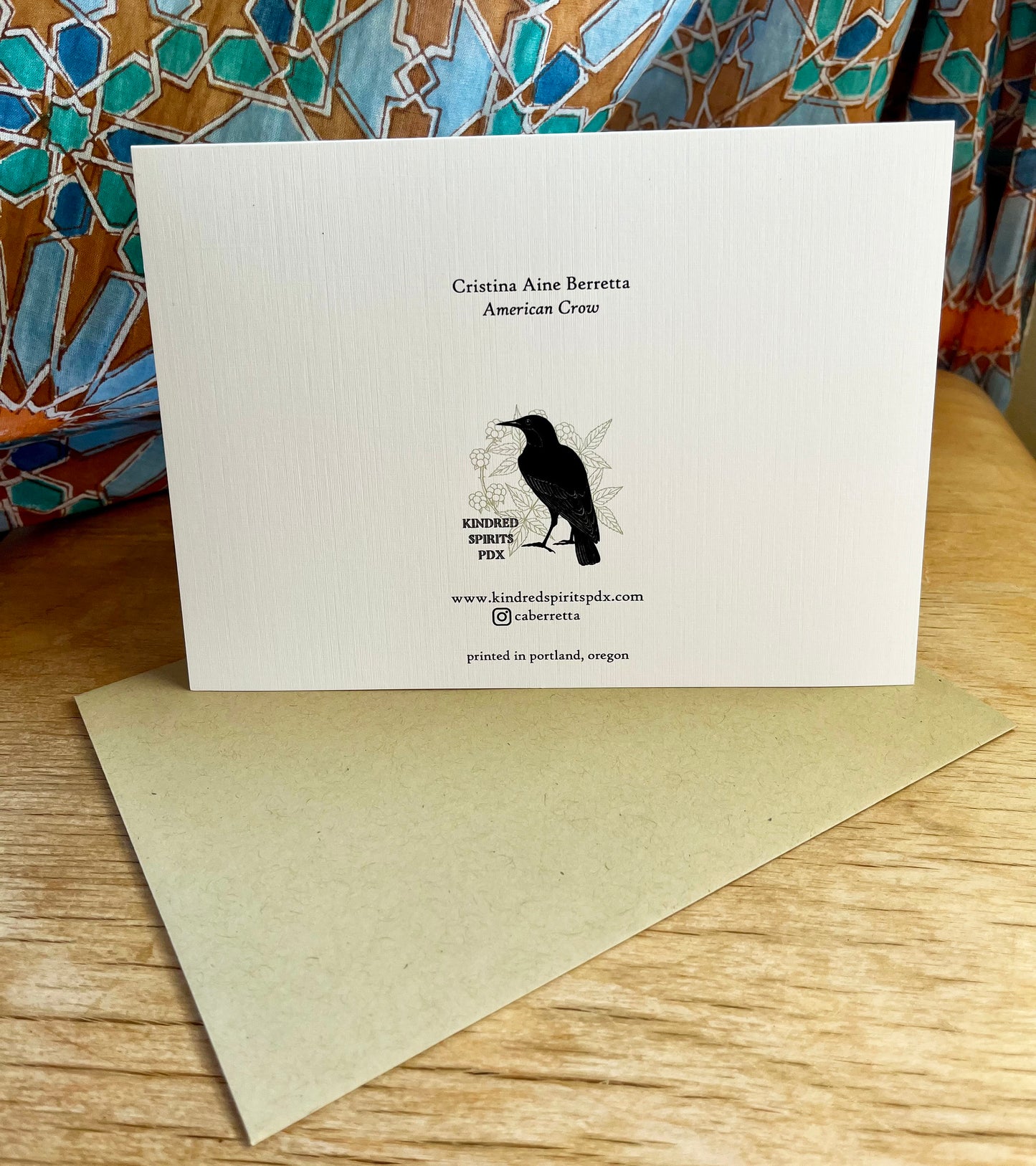 American Crow 5x7 greeting card