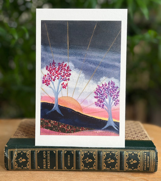 Good Evening postcard 4x6