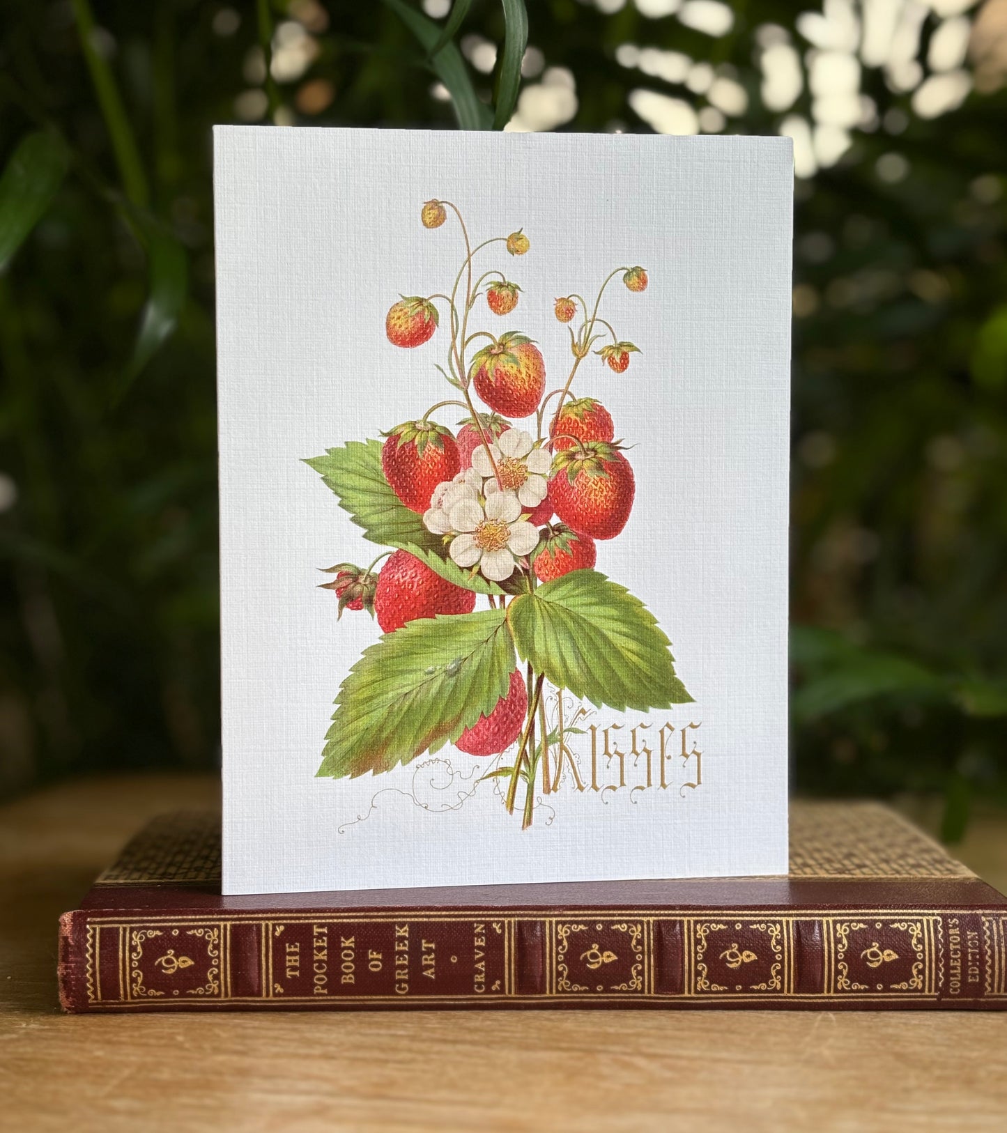 Strawberry Kisses  - greeting card