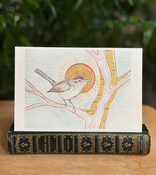 Bewick's Wren - postcard